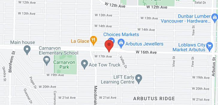map of 2730-2734 W 16TH AVENUE